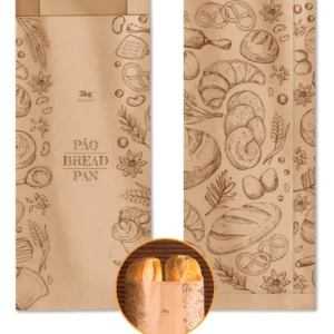 Saco Kraft para Pães 3 kg | 16,5 × 37 cm
